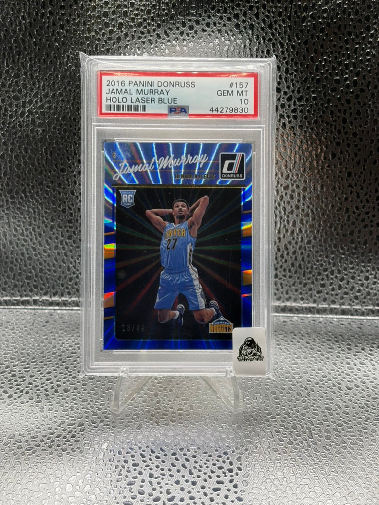 Jamal Murray 2016 Donruss Holo Laser Blue GEM MT 10 13/49